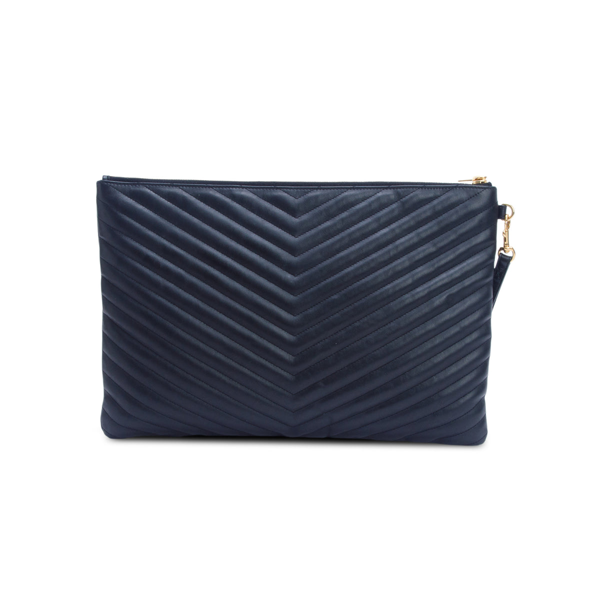 Saint Laurent Black Lambskin Cassandre Matelasse Document Holder