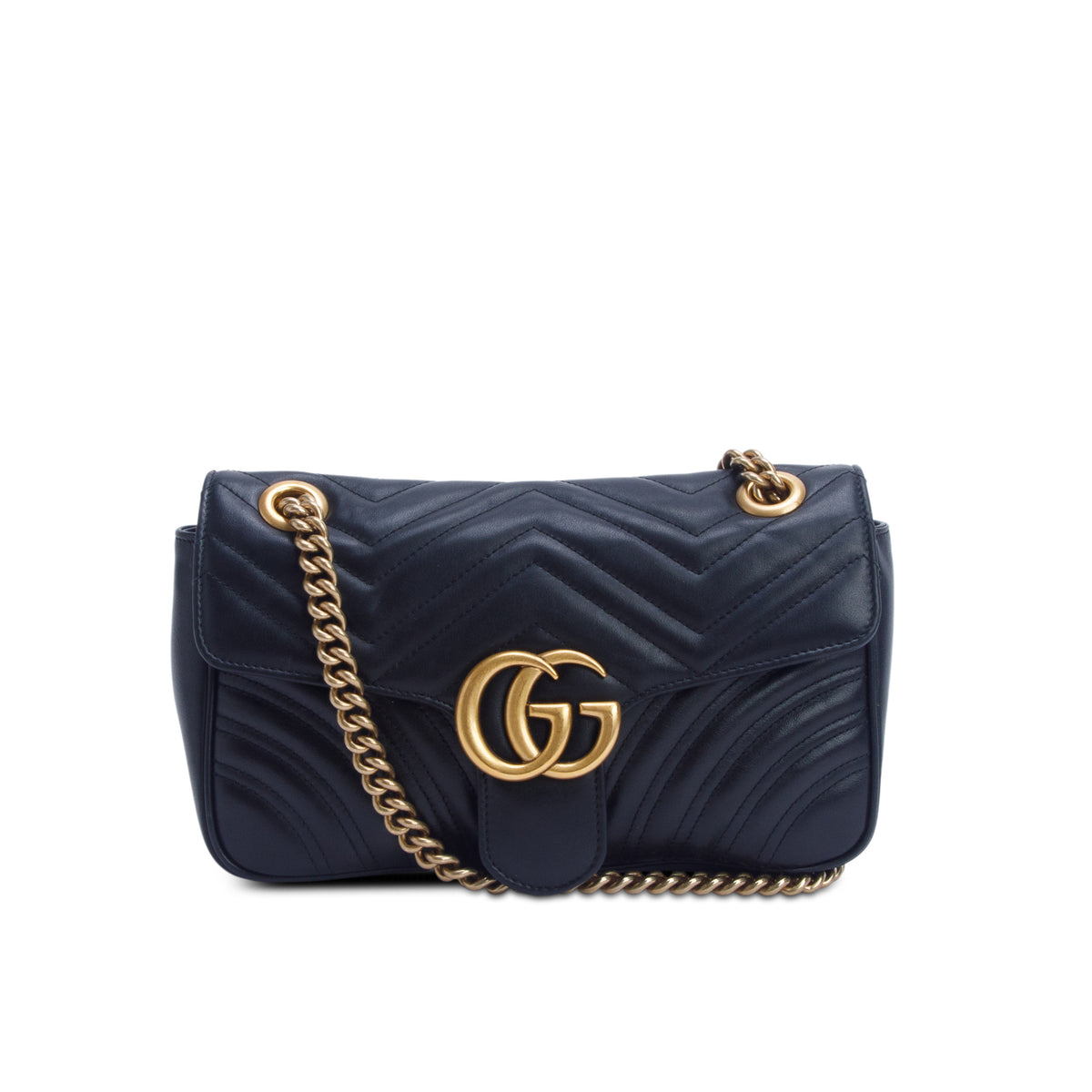 Gucci Black GG Marmont Matelasse Medium Shoulder Bag