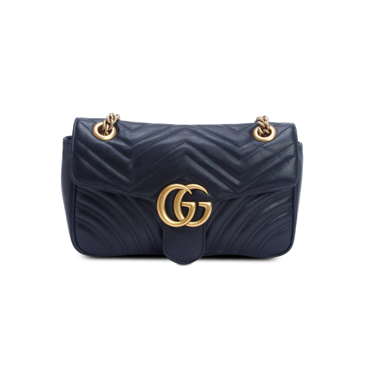 Gucci Black GG Marmont Matelasse Medium Shoulder Bag