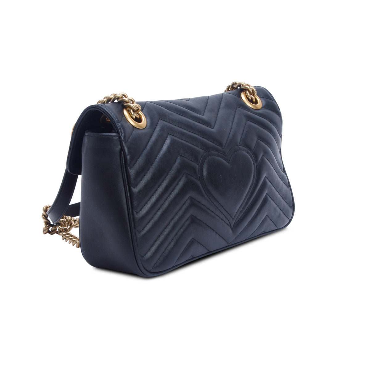 Gucci Black GG Marmont Matelasse Medium Shoulder Bag