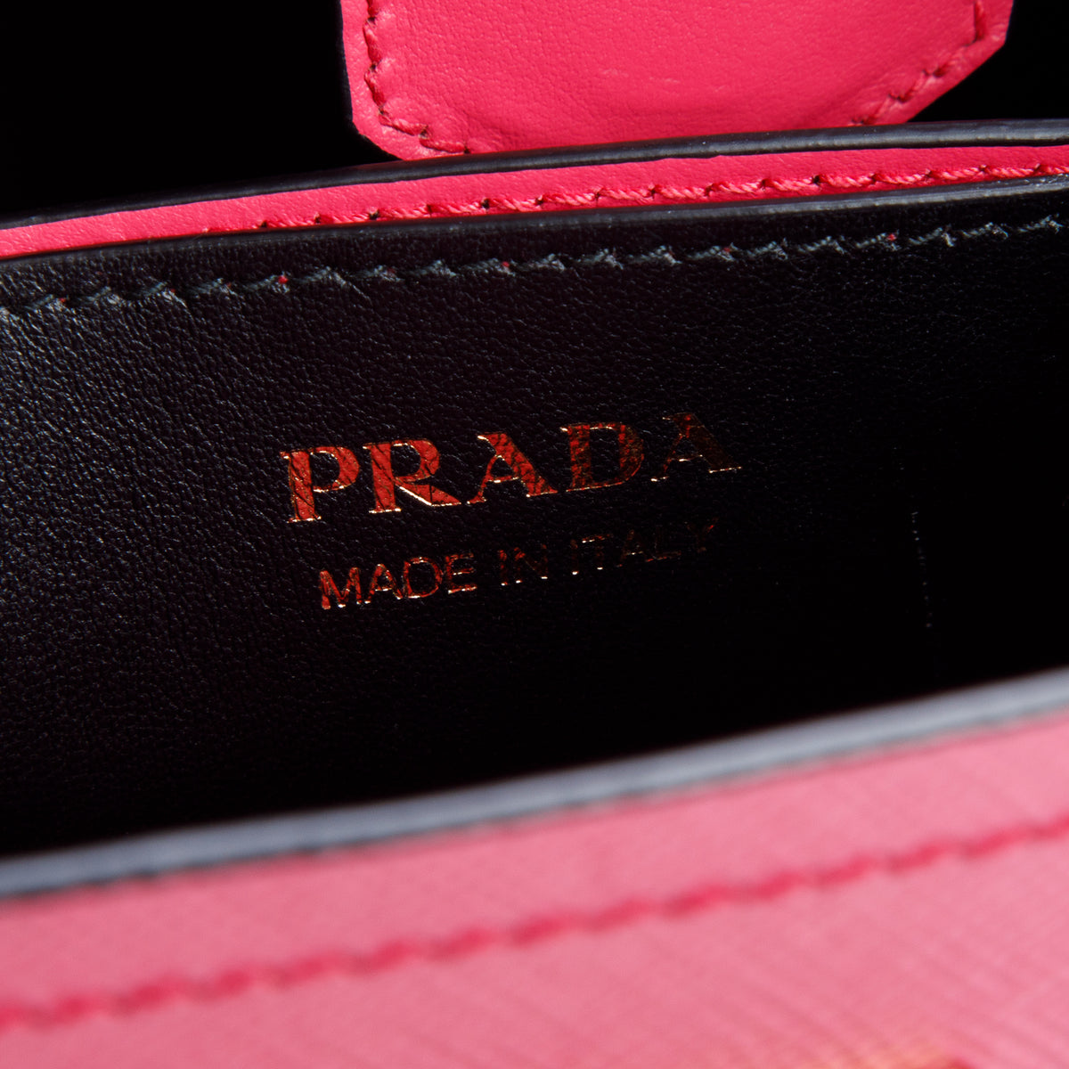 Prada Pink Saffiano Cuir Small Panier Bucket Bag w/ Strap