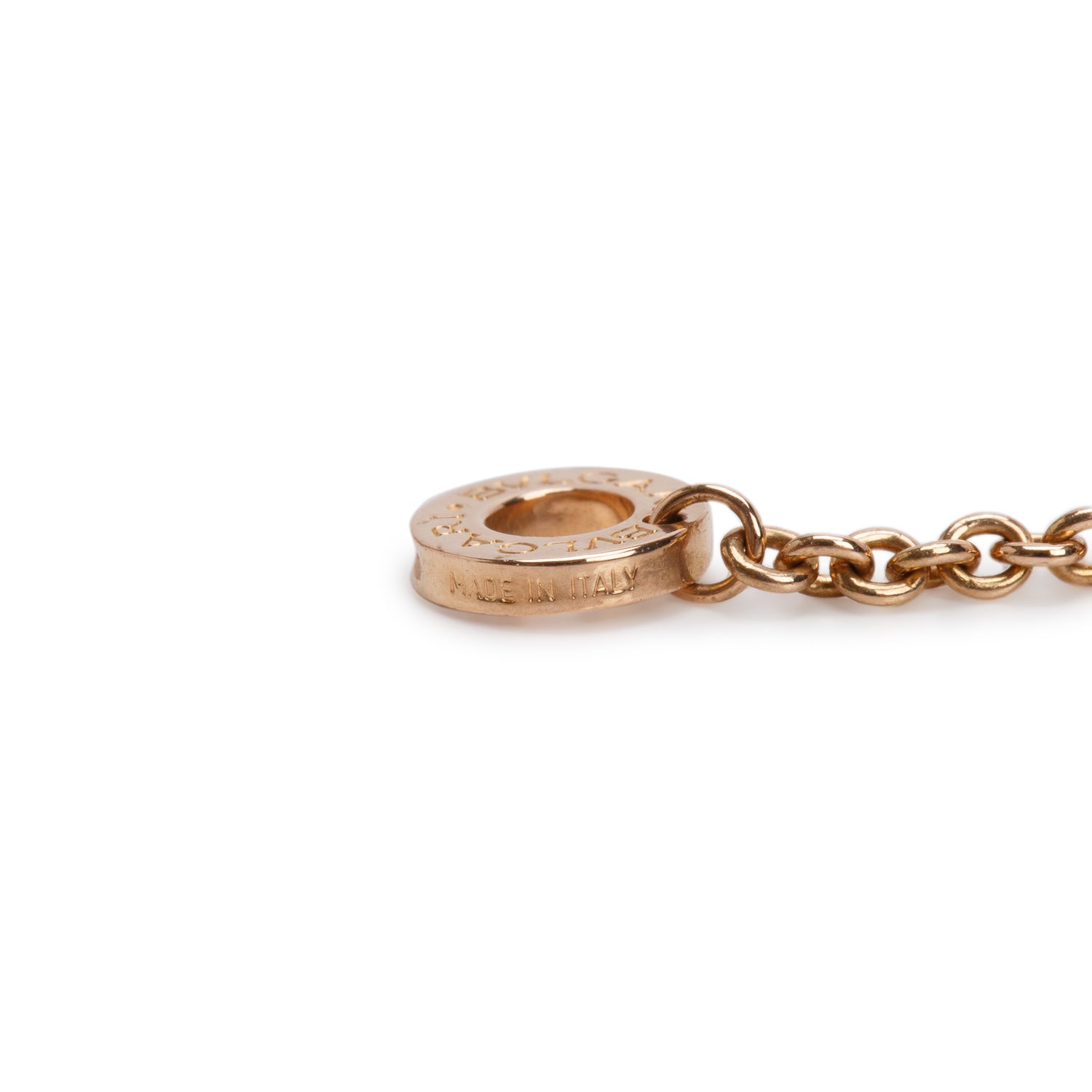 BVLGARI 2021 18k Rose Gold Pave Diamond Bvlgari Bracelet w/ Box, Receipt & Certificate