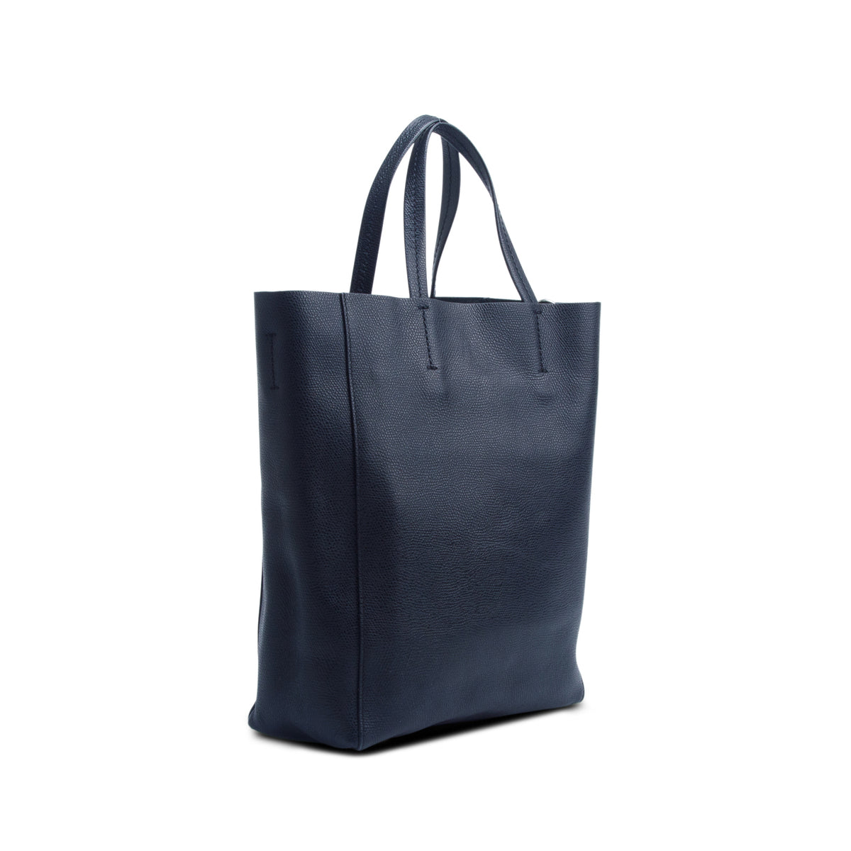 Celine Black Grained Calfskin Small Vertical Cabas Tote w/ Strap