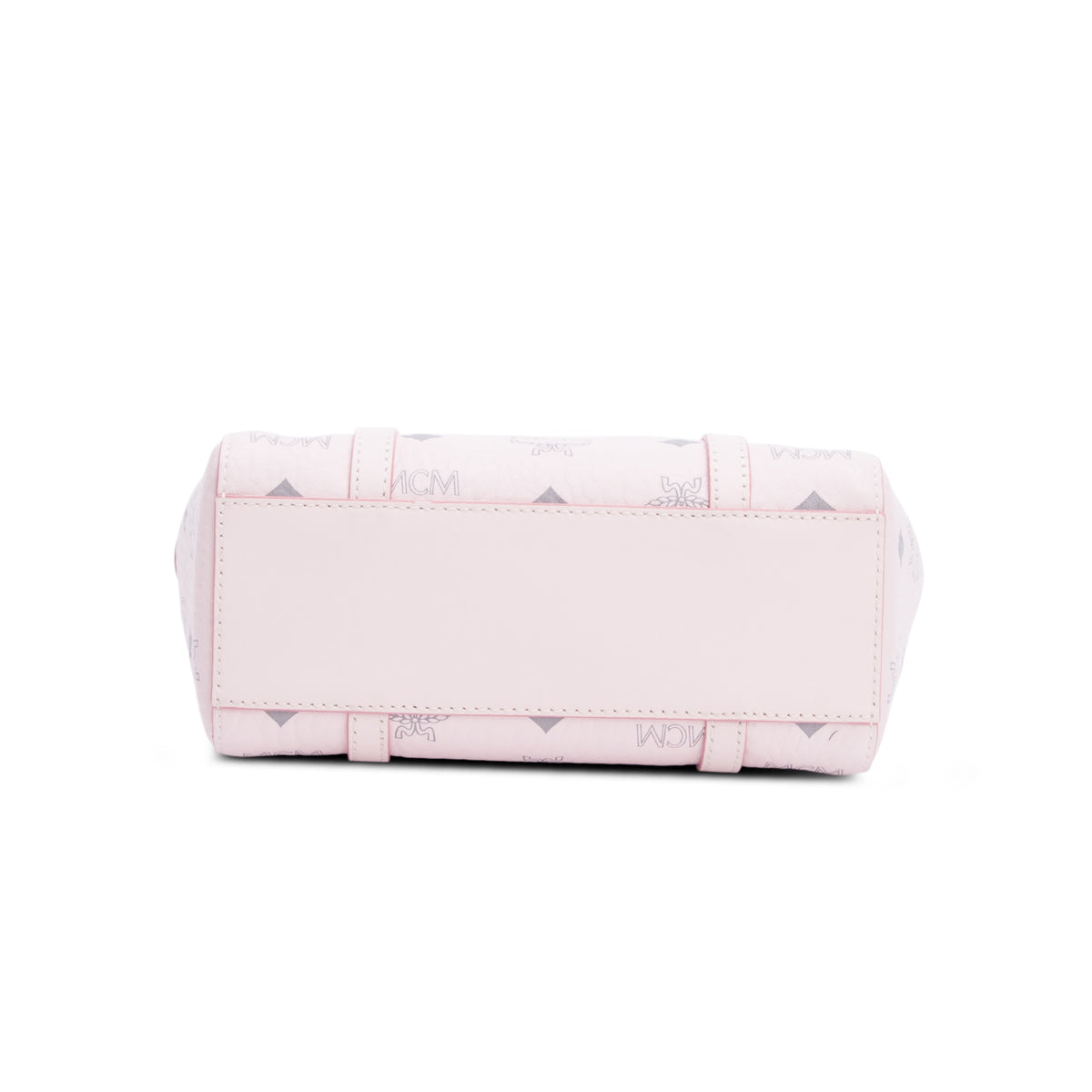 MCM Pink Visetos Toni Top-Zip Shopper w/ Strap