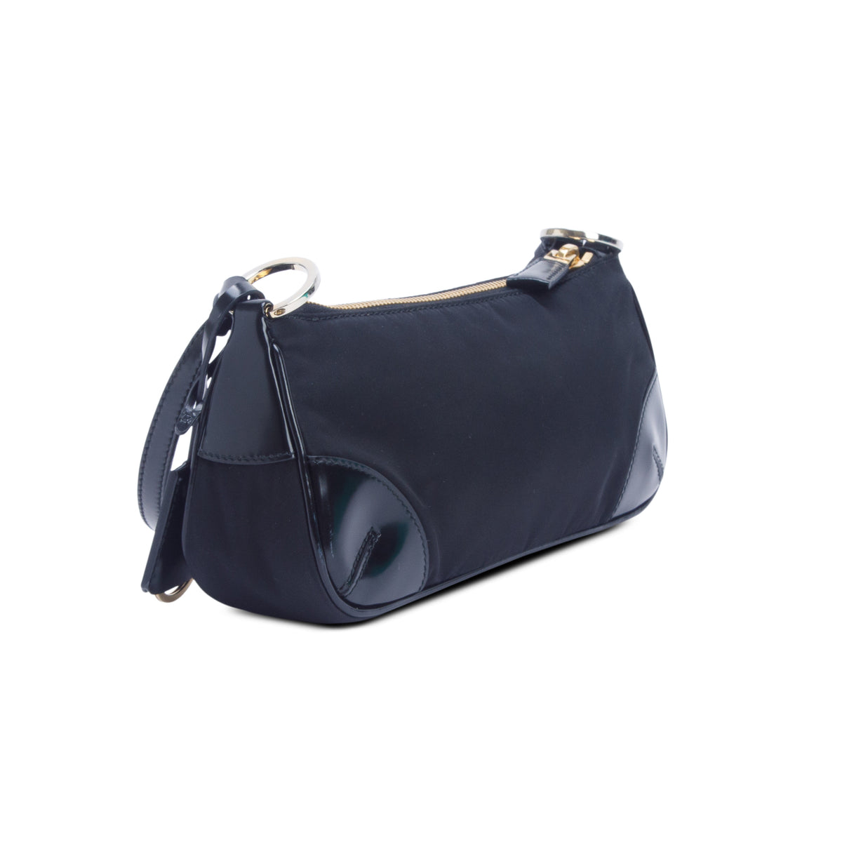 Prada Black Re-Nylon Spazzolato Re-Edition 2002 Shoulder Bag