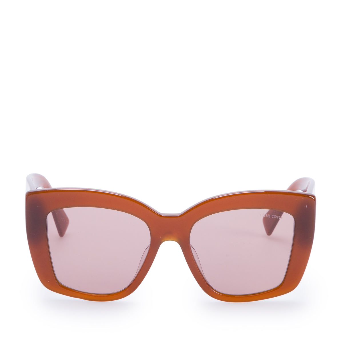 Miu Miu SMU 04W Brown Square Sunglasses w/ Case