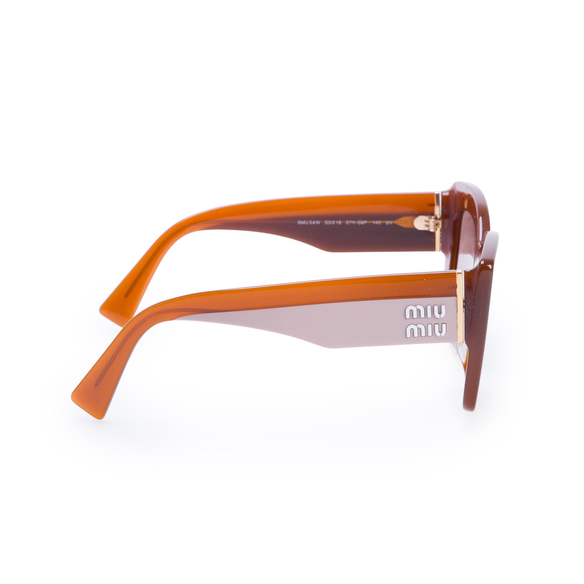Miu Miu SMU 04W Brown Square Sunglasses w/ Case