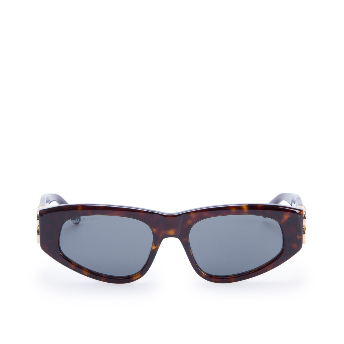 Balenciaga BB0095S Havana Acetate Dynasty D-Frame Sunglasses w/ Case