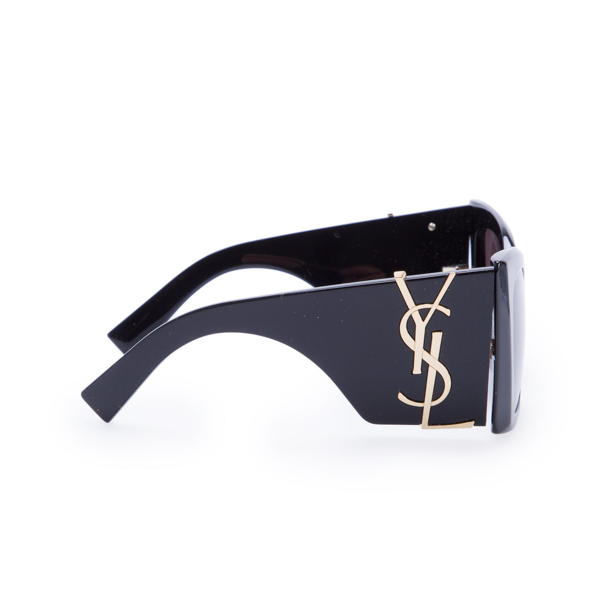 Saint Laurent SL M119 Black Acetate Blaze Oversize Sunglasses w/ Case