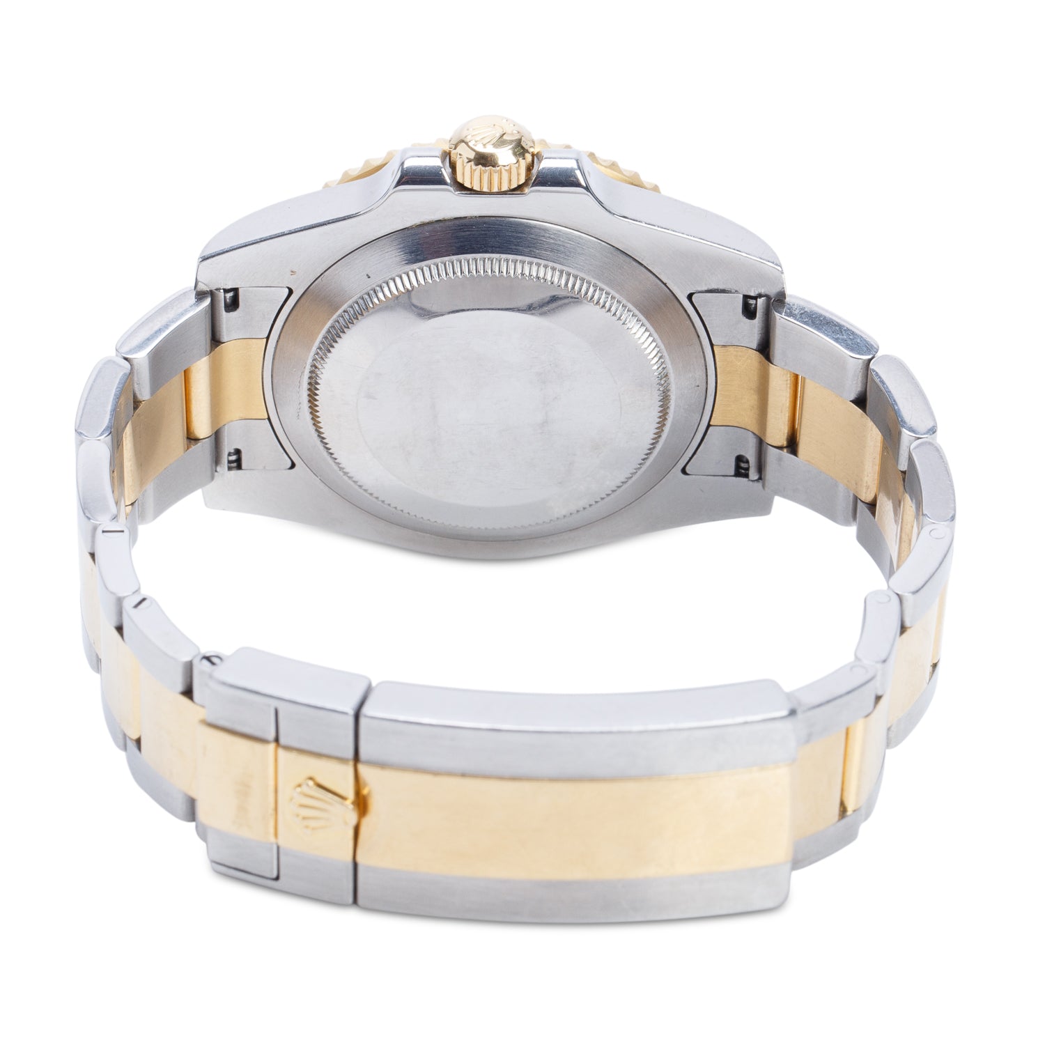Rolex Stainless Steel & 18k Yellow Gold Submariner Date 40 MM Automatic Watch Black Diamond Dial 116613LN