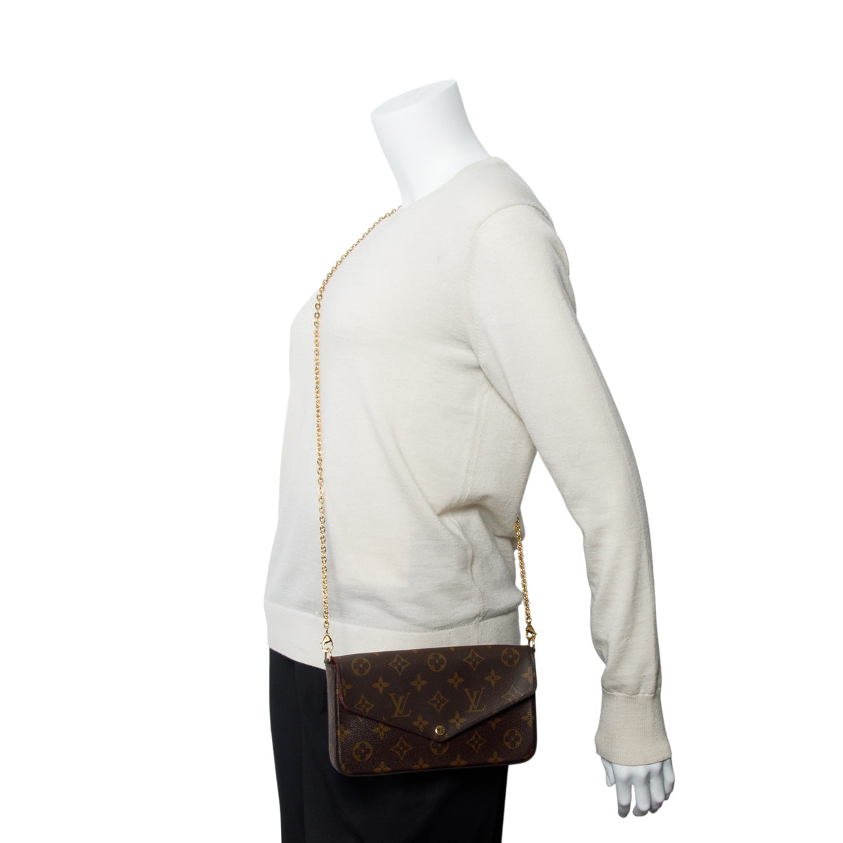 Louis Vuitton 2021 Monogram Pochette Felicie w/ Box & Insert