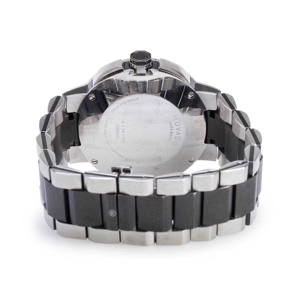 Movado Stainless Steel Verto 42 MM Chronograph Quartz Watch Black Dial