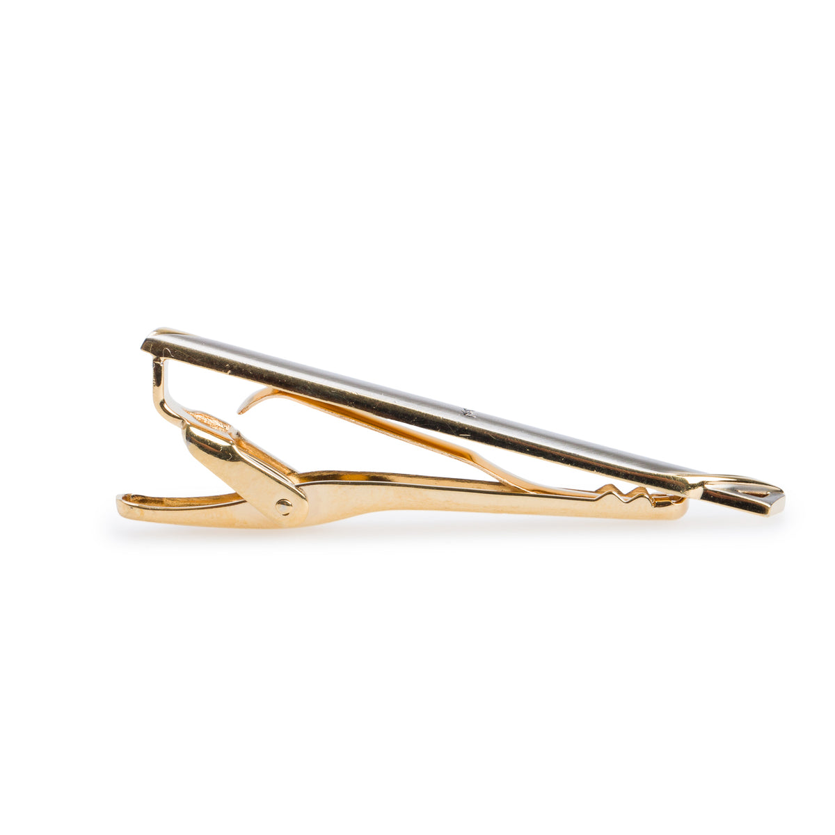 Saint Laurent Gold-Plated & Silver-Plated Cassandra Logo Tie Clip