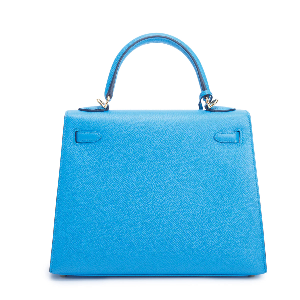 Hermes 2021 Bleu Frida Epsom Leather Kelly II Sellier 25 w/ Box & Strap
