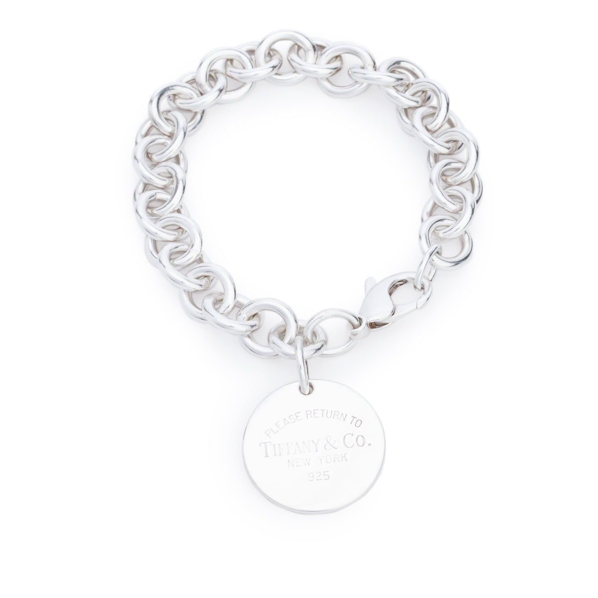 Tiffany & Co. Sterling Silver Return to Tiffany Round Tag Charm