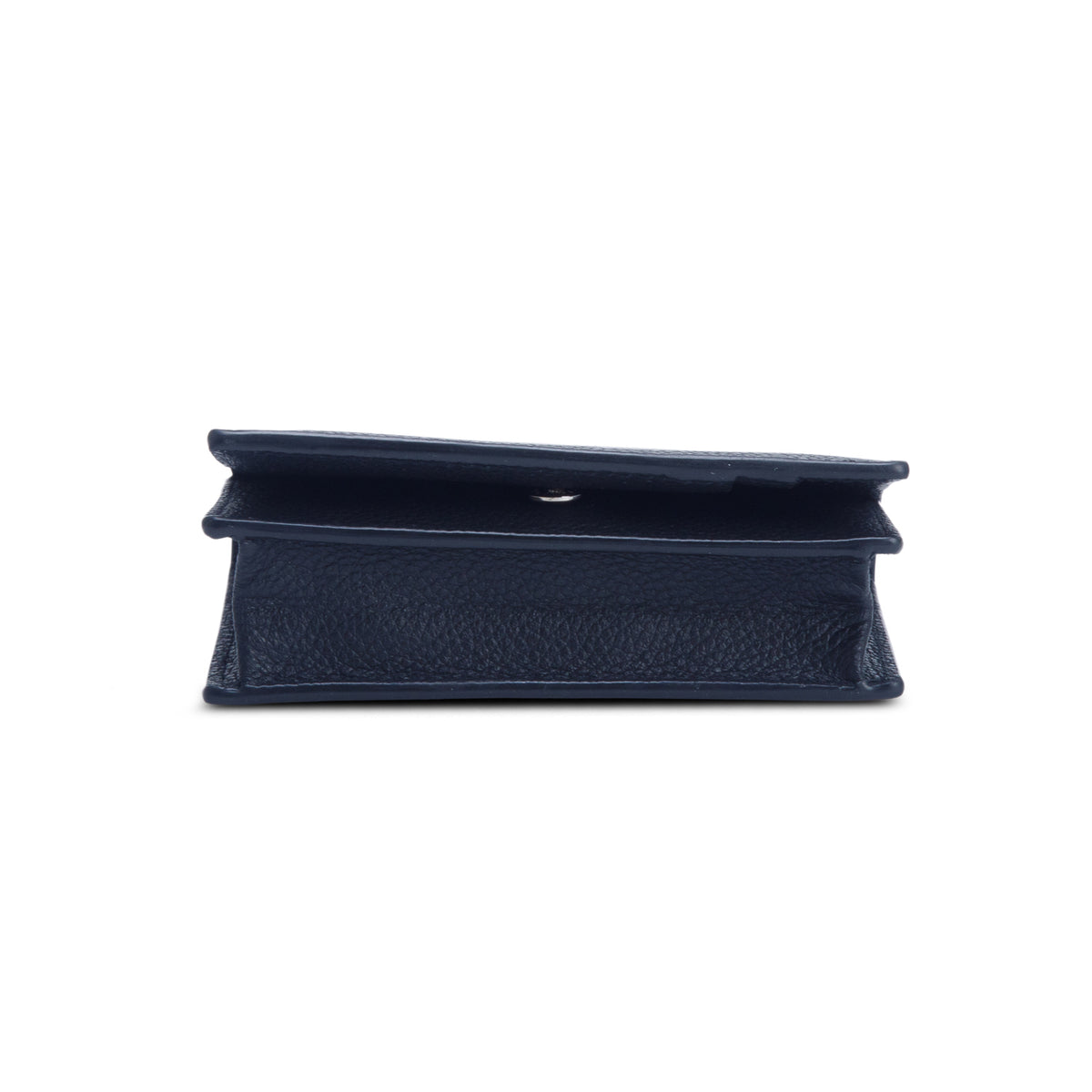 Saint Laurent Black Grain de Poudre Leather Business Card Holder w/ Box