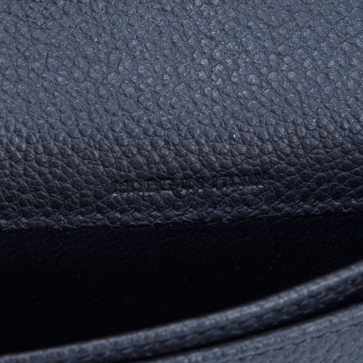 Saint Laurent Black Grain de Poudre Leather Business Card Holder w/ Box