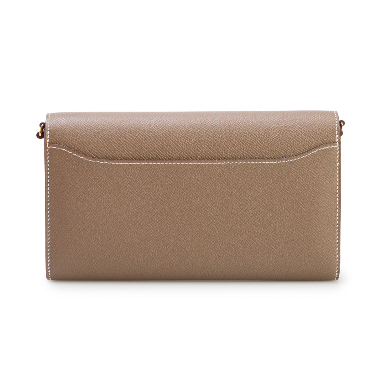 Hermes 2023 Etoupe Epsom Leather Constance To Go Wallet w/ Box & Strap