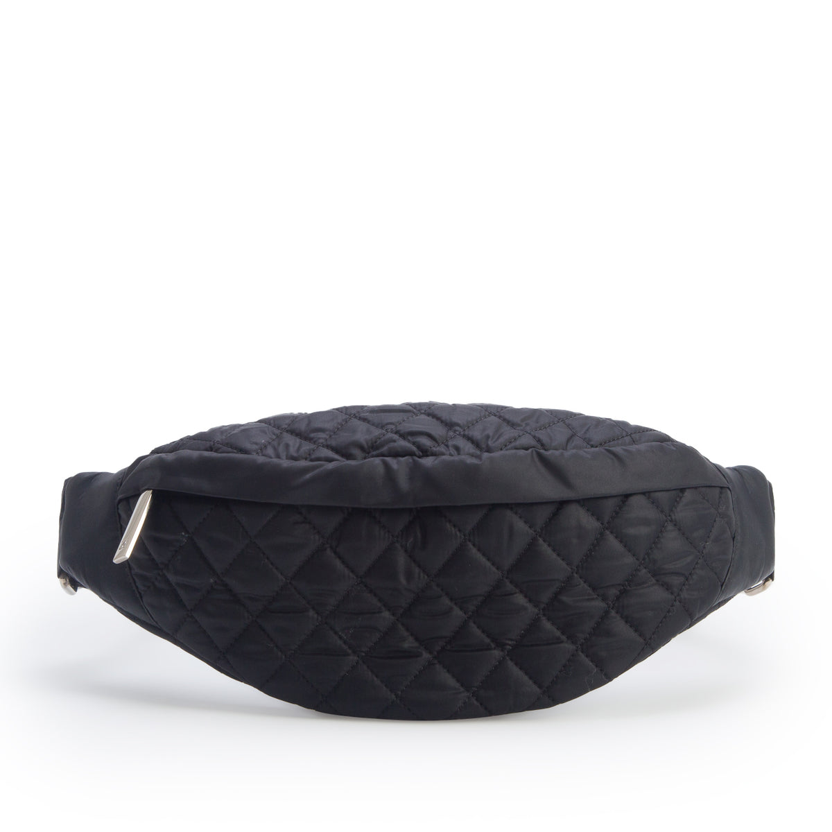 Chanel Black Quilted Nylon Banana Waist Bag w/ Box