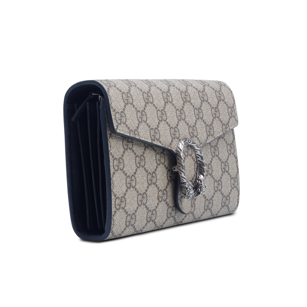 Gucci GG Supreme Monogram Mini Dionysus Chain Wallet w/ Box