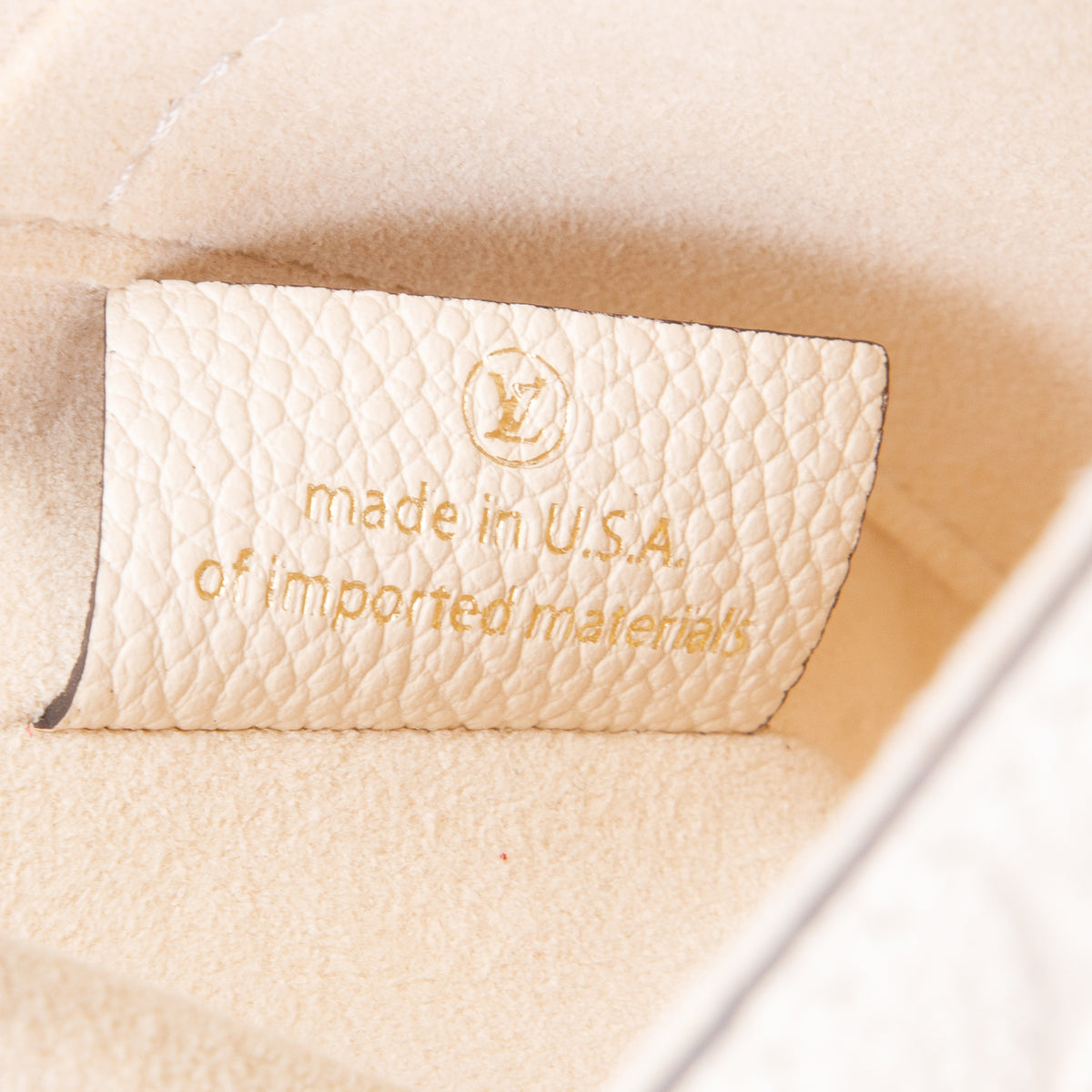 Louis Vuitton Cream Empreinte Leather Vavin BB
