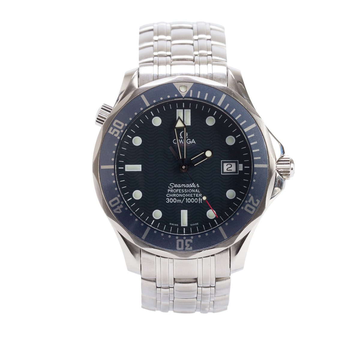 Omega Stainless Steel Seamaster Diver Professional 300M 41 MM Automatic Watch Blue Dial