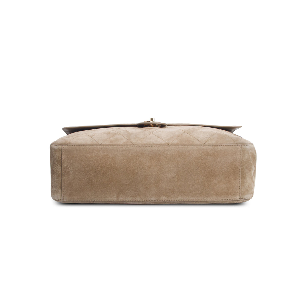 Chanel Beige Suede Souplissimo Maxi Flap
