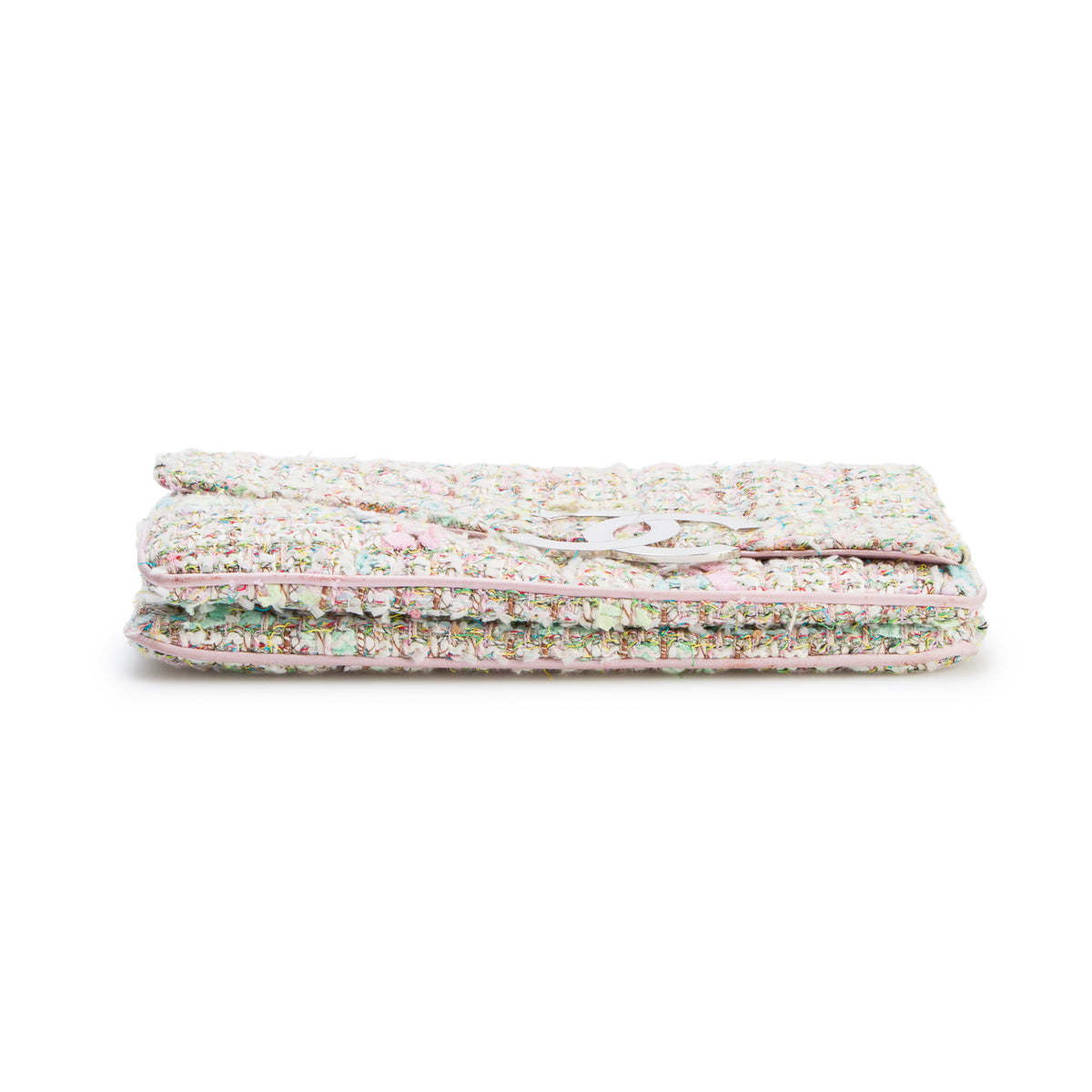 Chanel Multicolor Tweed Diagonal Flap w/ Box & Authenticity Card