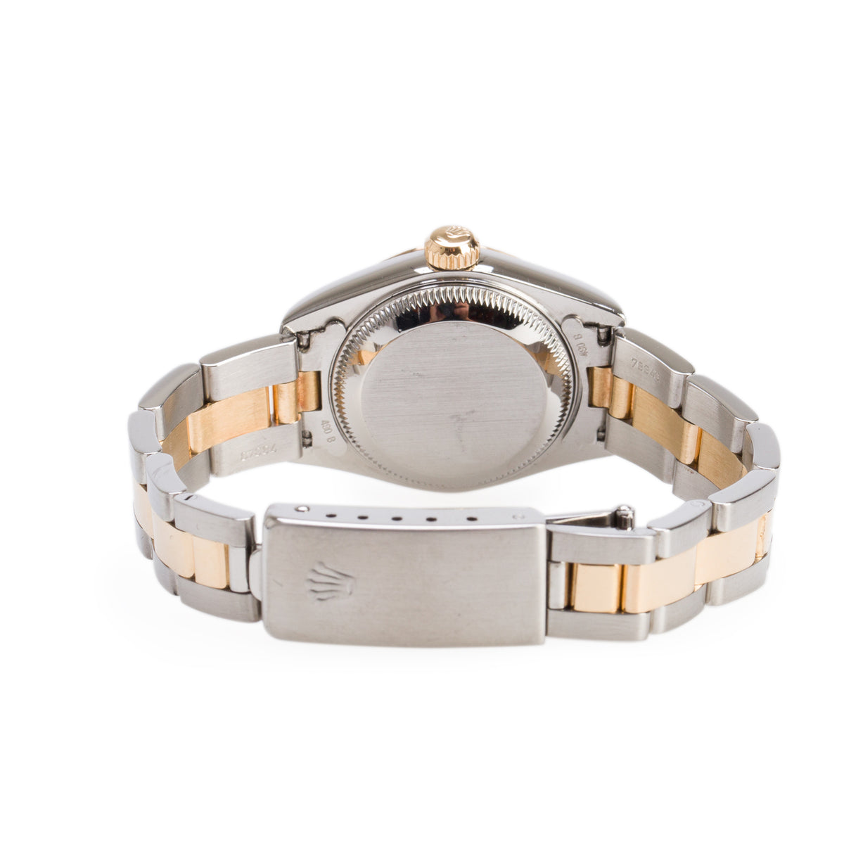 Rolex Stainless Steel & 18k Yellow Gold Datejust 26 MM Watch Diamond Computer Dial 69173