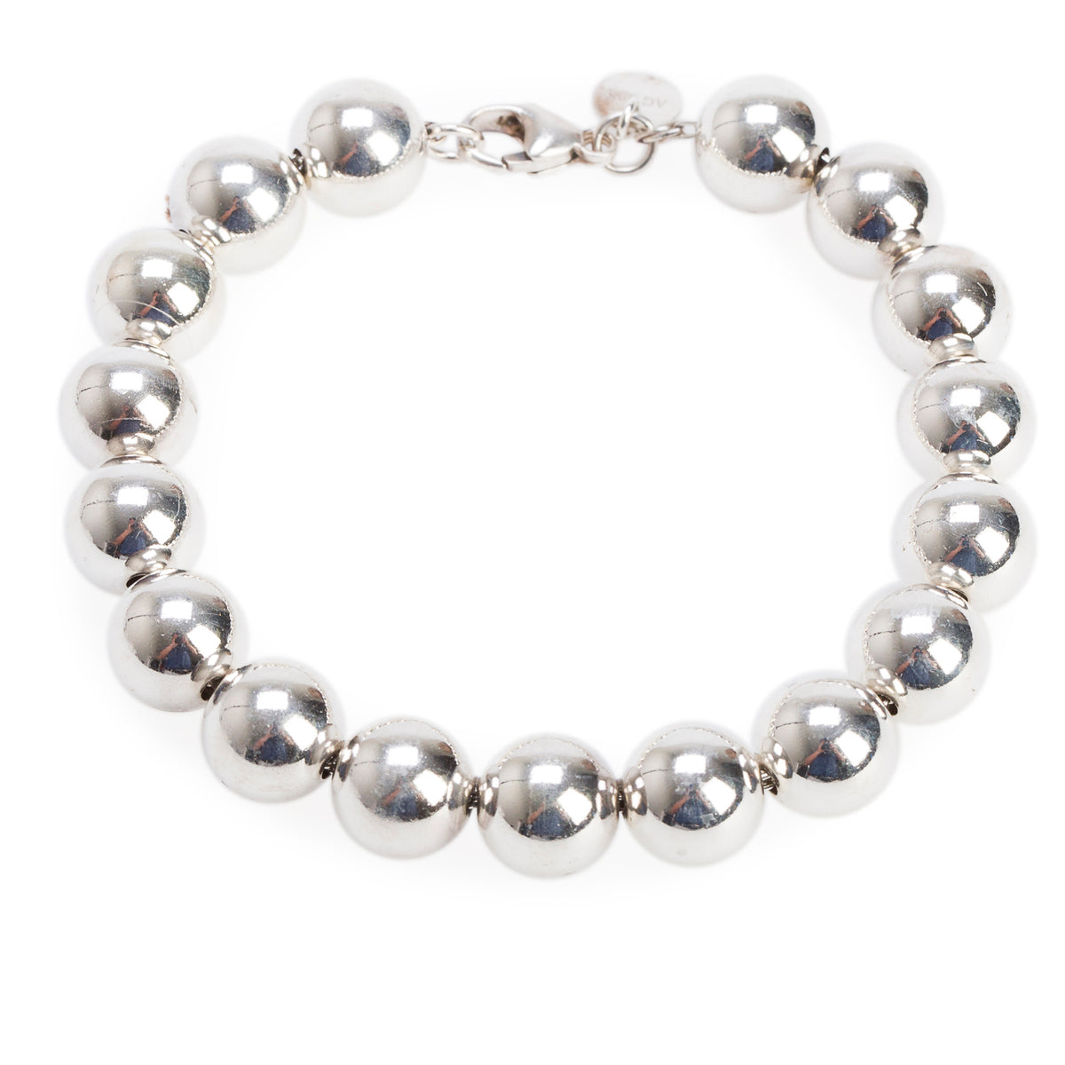 Tiffany & Co. Sterling Silver 10 MM HardWear Ball Bracelet