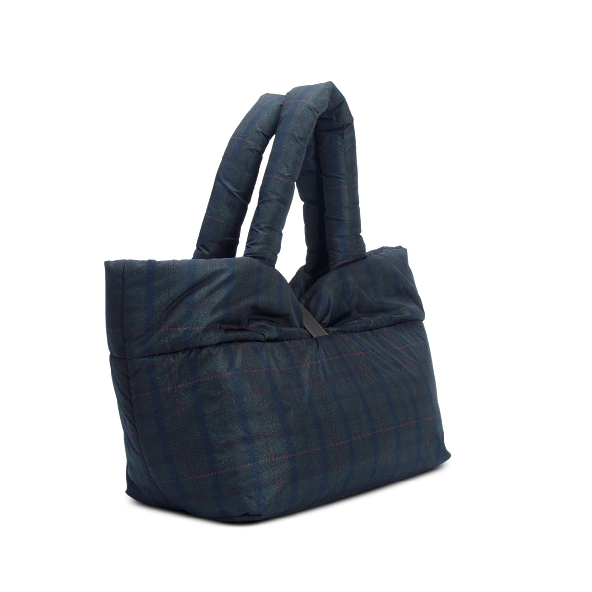 Chanel Green Plaid Nylon Small Coco Cocoon Reversible Tote w/ Authenticity Card