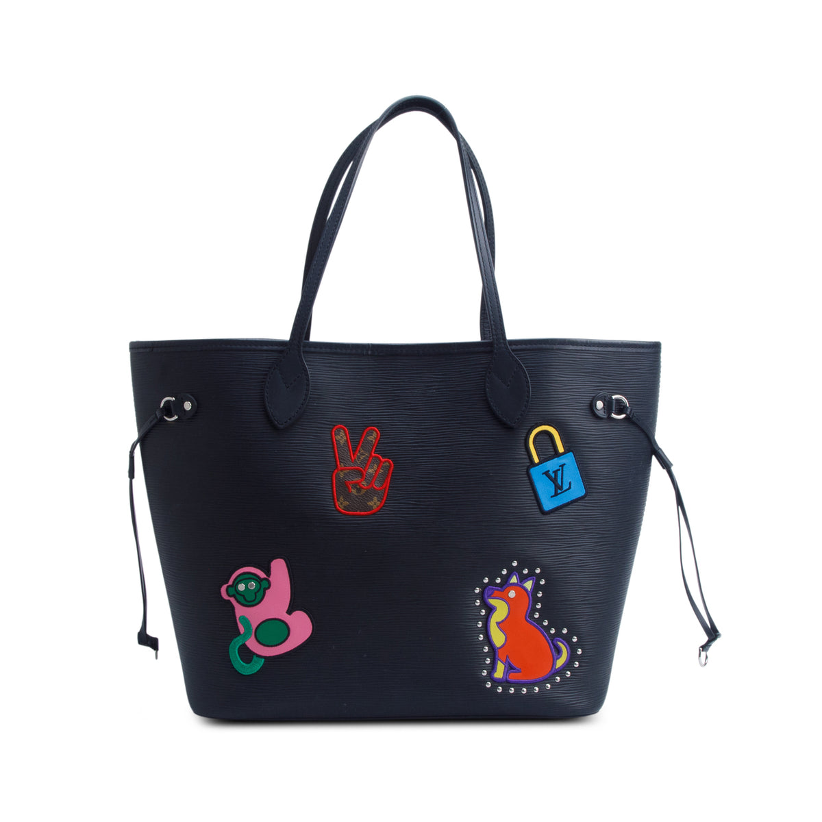 Louis Vuitton Black Epi Leather Stickers Neverfull MM