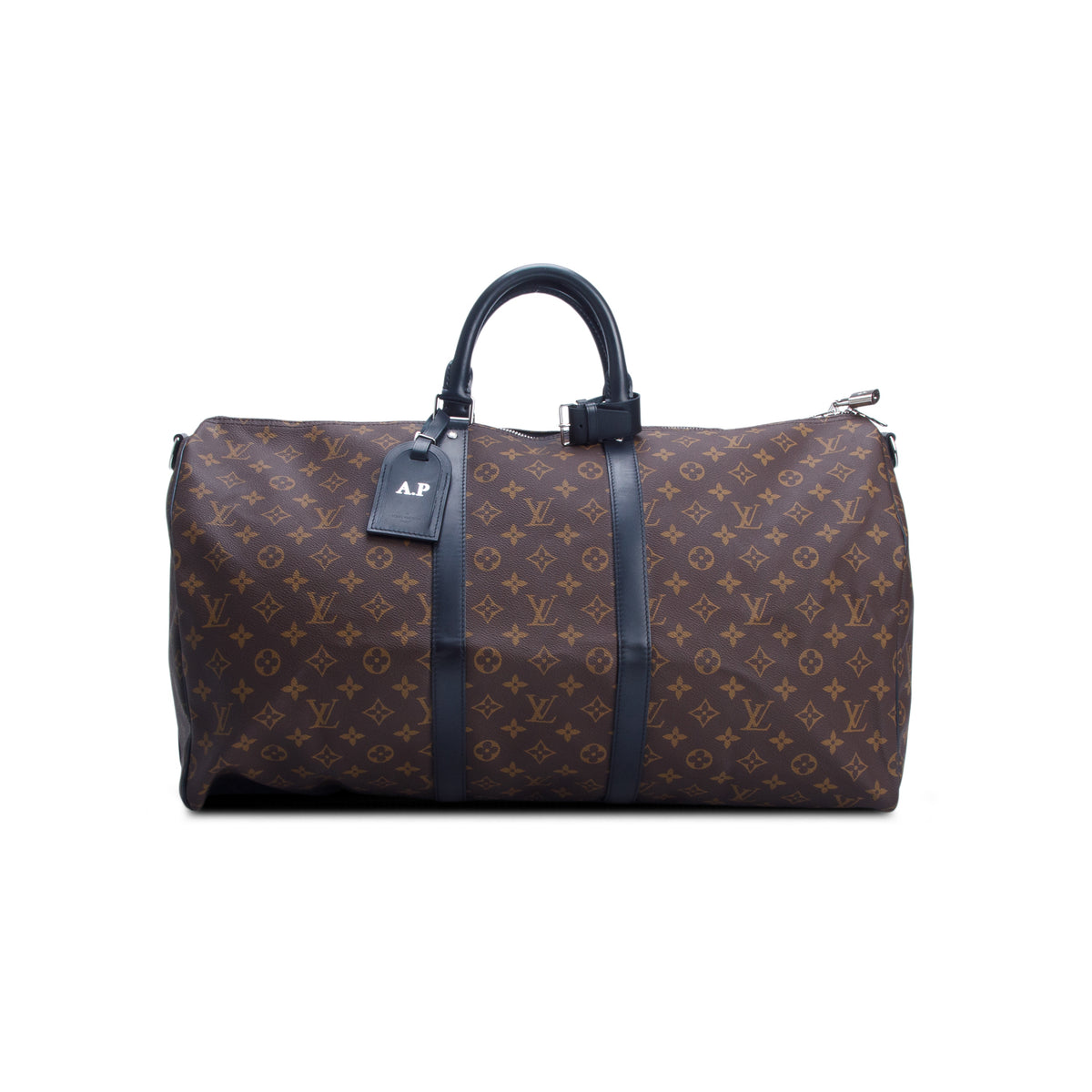 Louis Vuitton Monogram Macassar Keepall Bandouliere 55 w/ Strap