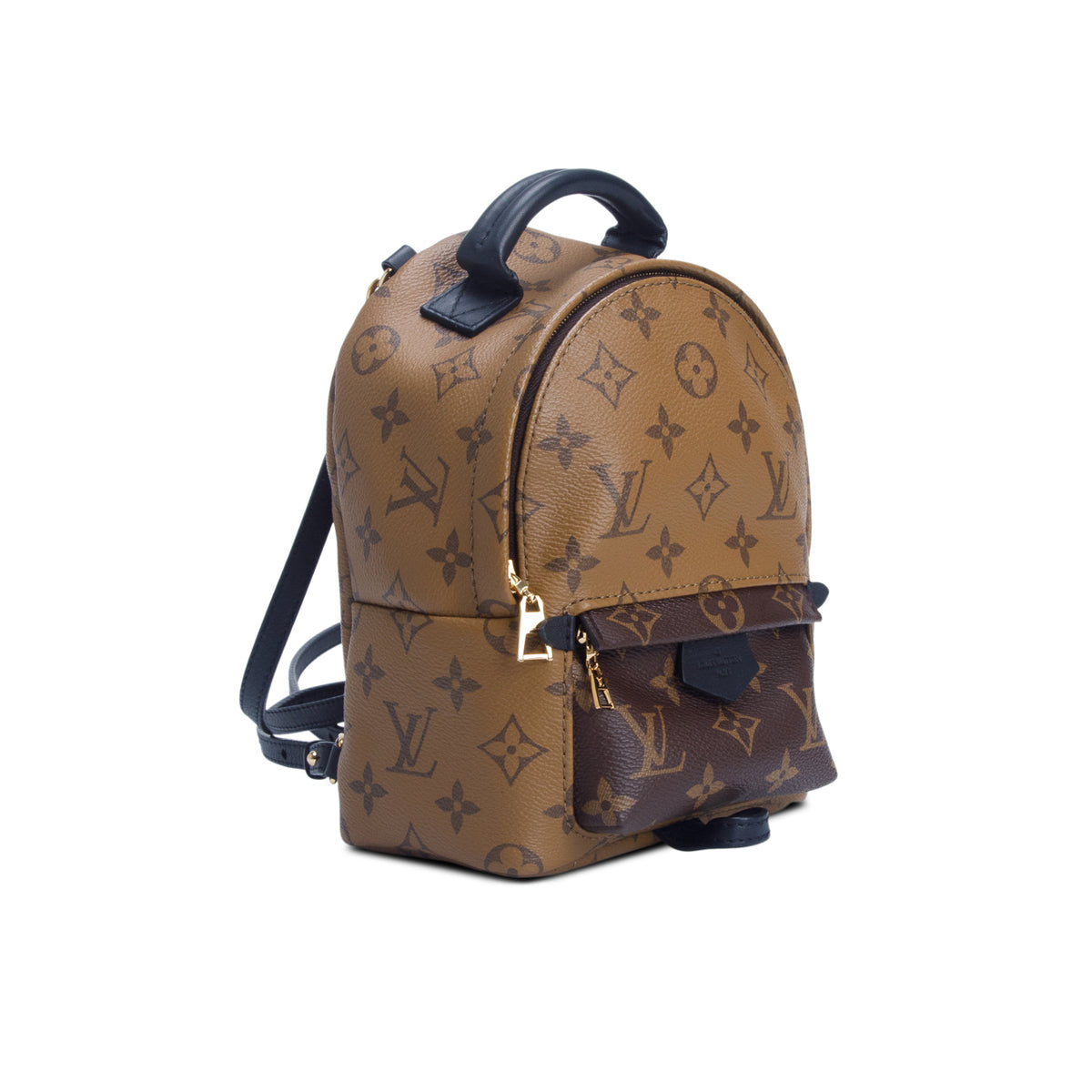 Louis Vuitton Brown Reverse Monogram Palm Springs Backpack Mini w/ Straps