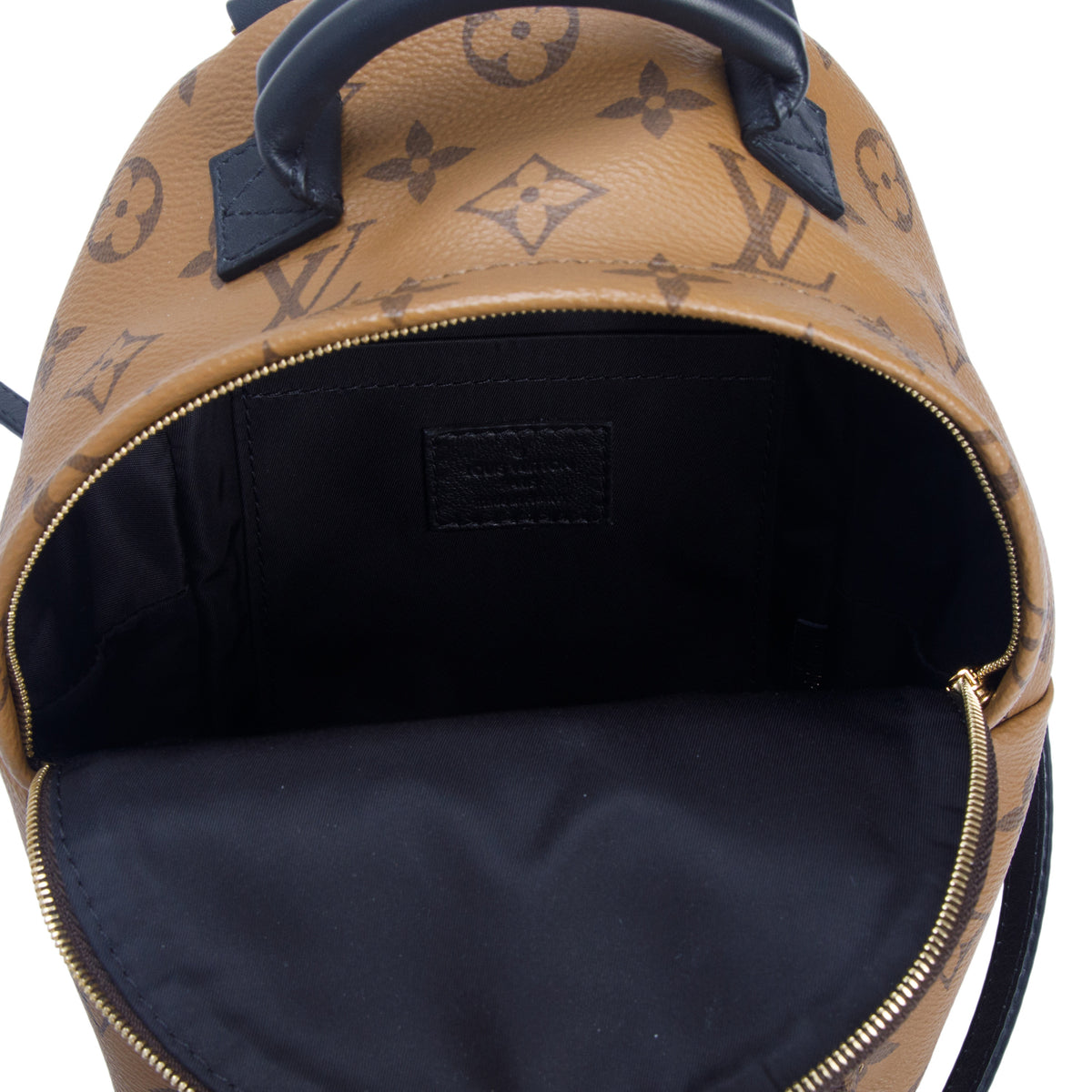 Louis Vuitton Brown Reverse Monogram Palm Springs Backpack Mini w/ Straps