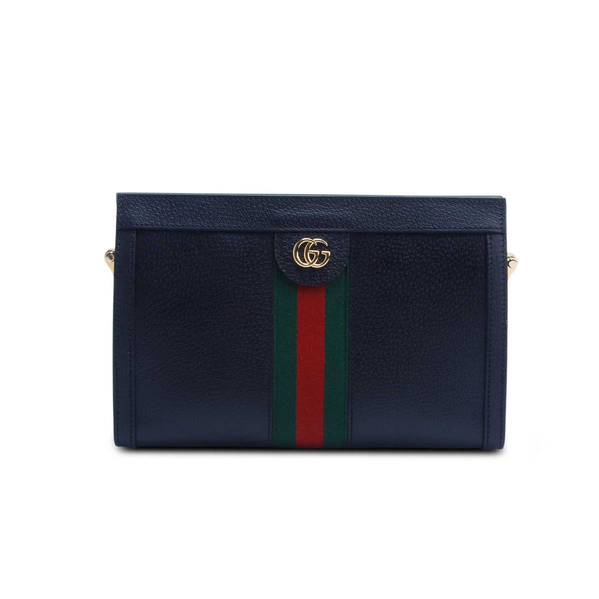 Gucci Calfskin GG Web Small Ophidia Chain Shoulder Bag w/ Box