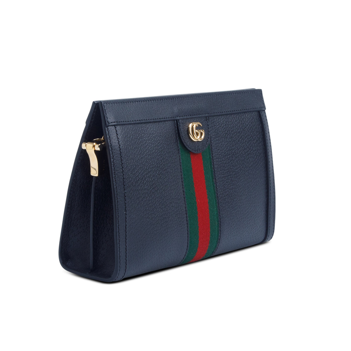Gucci Calfskin GG Web Small Ophidia Chain Shoulder Bag w/ Box
