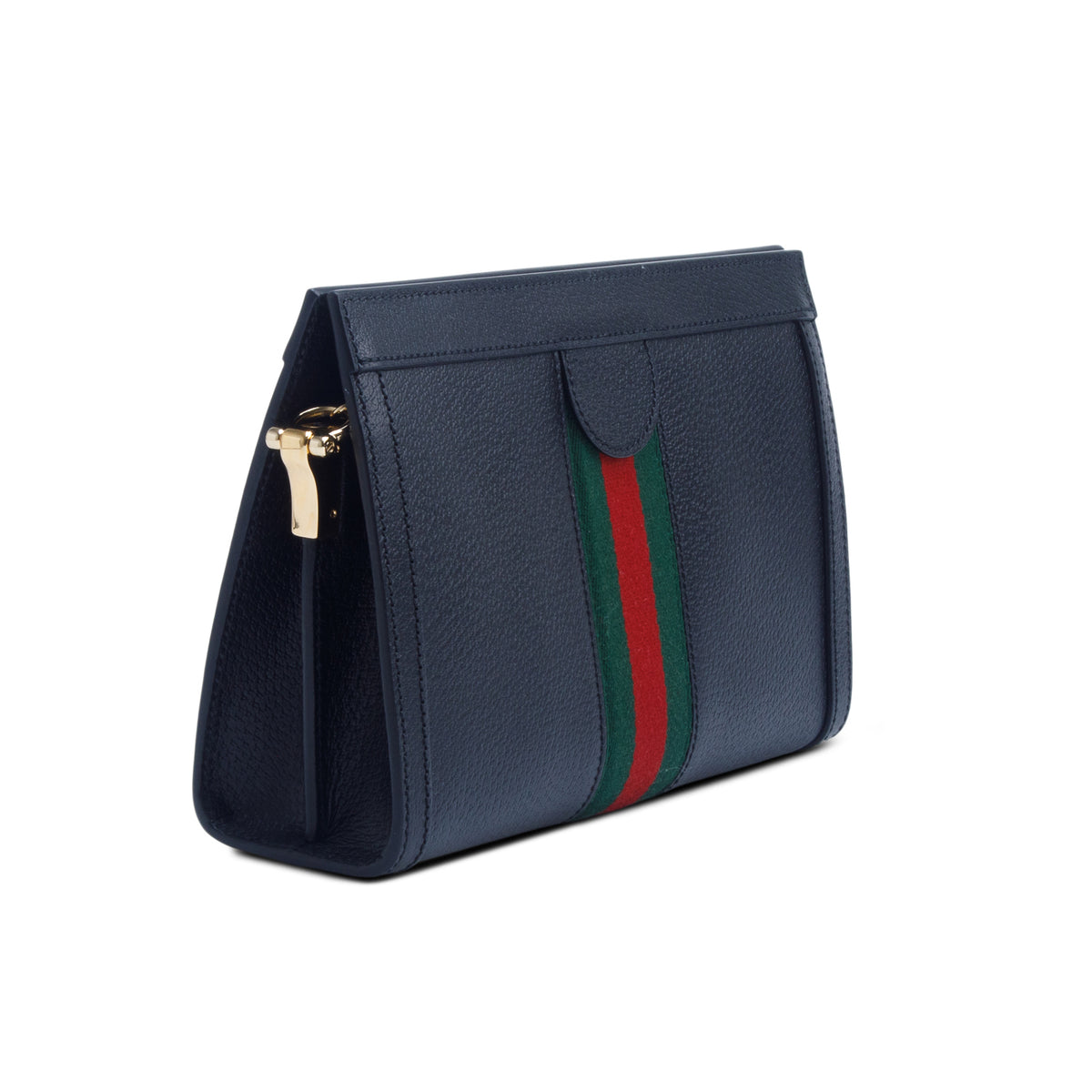 Gucci Calfskin GG Web Small Ophidia Chain Shoulder Bag w/ Box