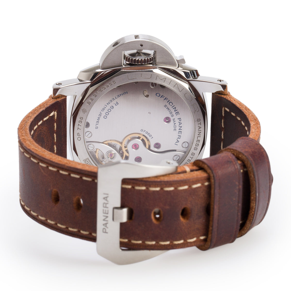 Panerai 2026 Stainless Steel Luminor 44 MM Manual Watch Brown Dial PAM01731 w/ Box & Papers