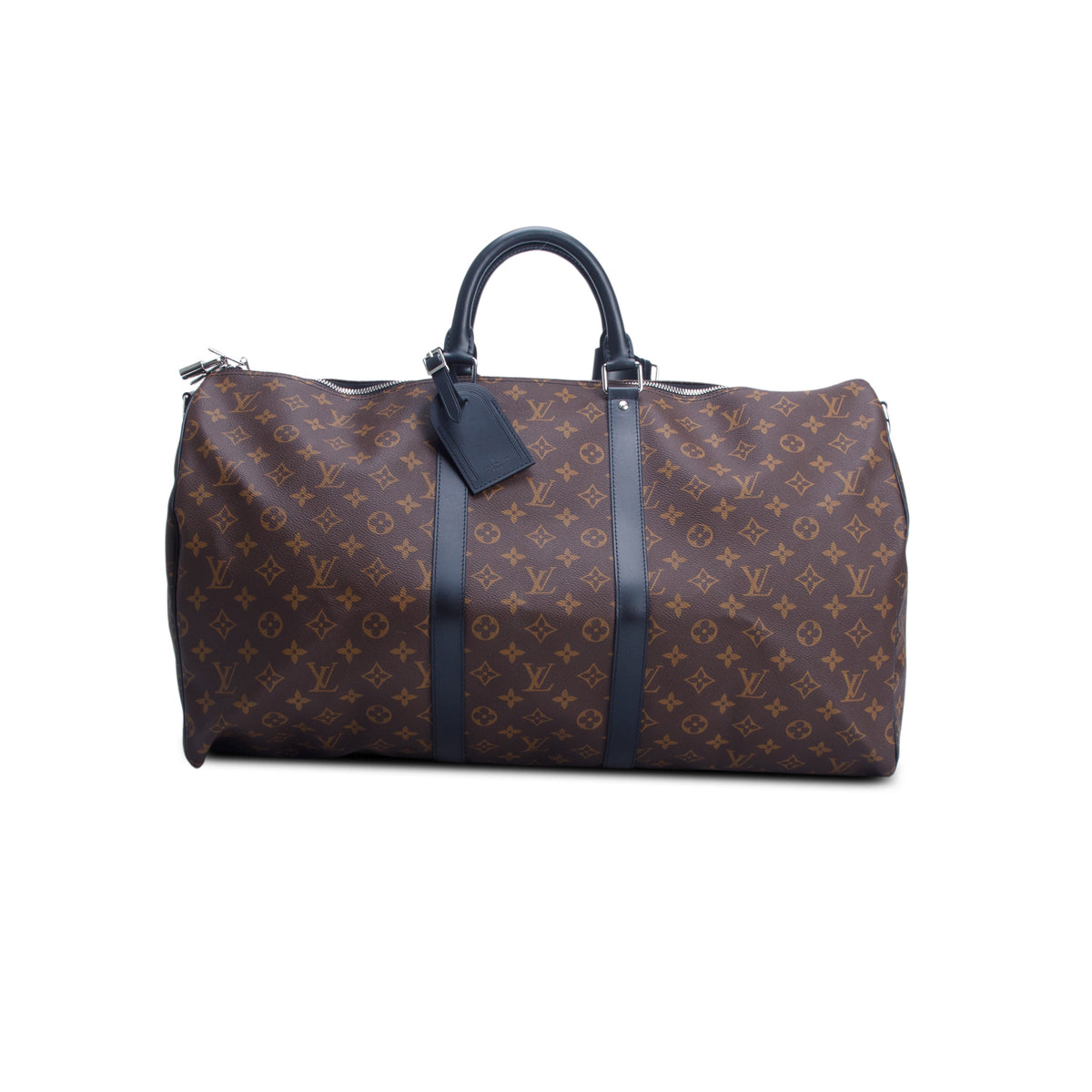 Louis Vuitton Monogram Macassar Keepall Bandouliere 55 w/ Strap