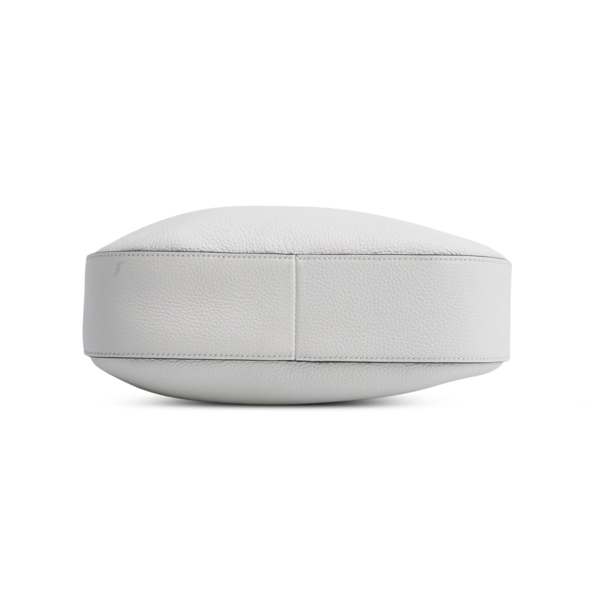 Prada White Vitello Daino Zippered Messenger Hobo