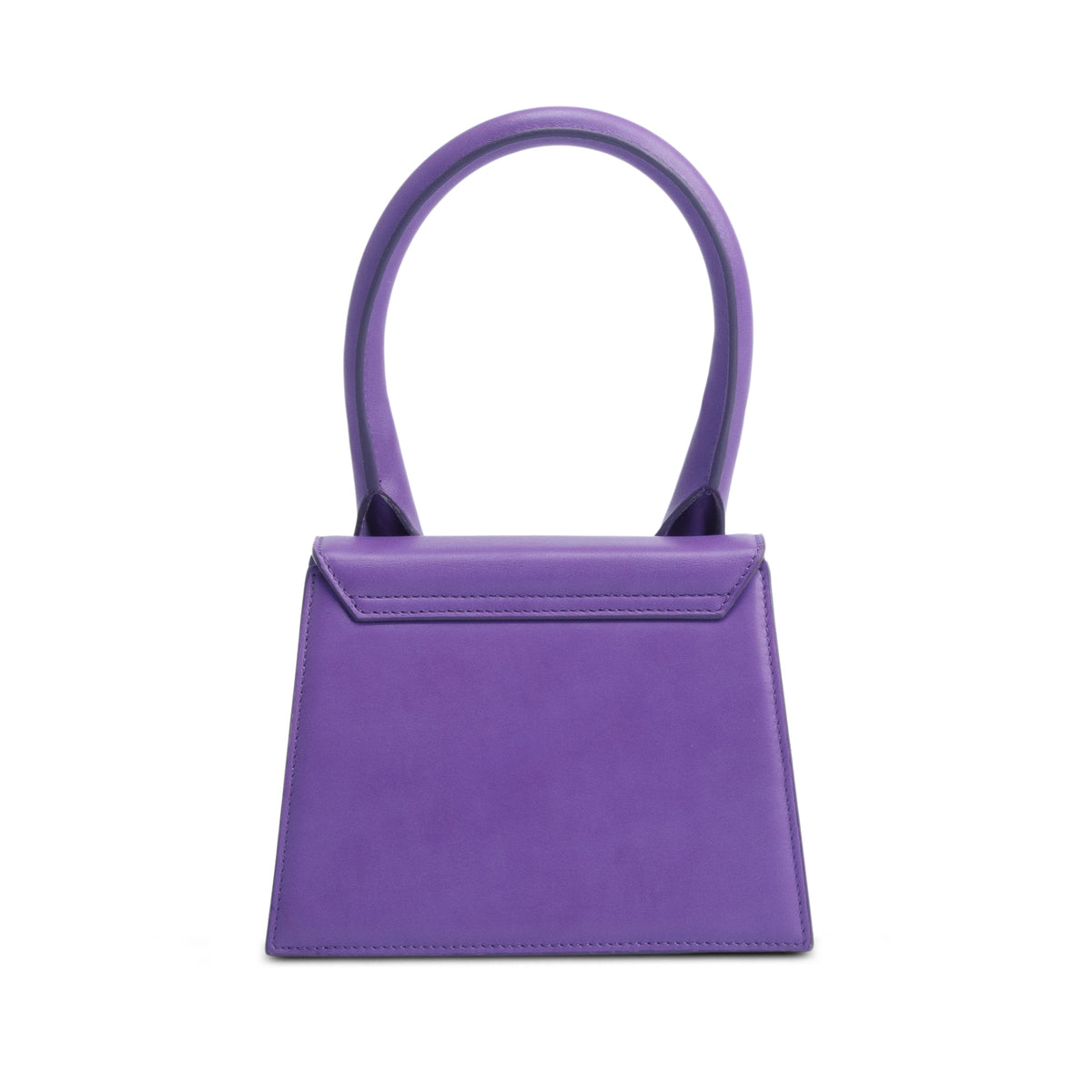Jacquemus Purple Medium Signature Leather Le Chiquito Handle Bag w/ Strap