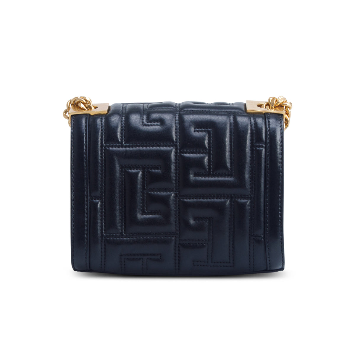 Balmain Black Soft Leather 1945 Small Bag