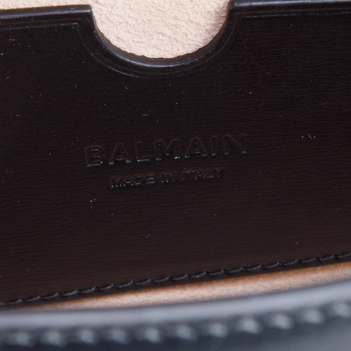 Balmain Black Soft Leather 1945 Small Bag