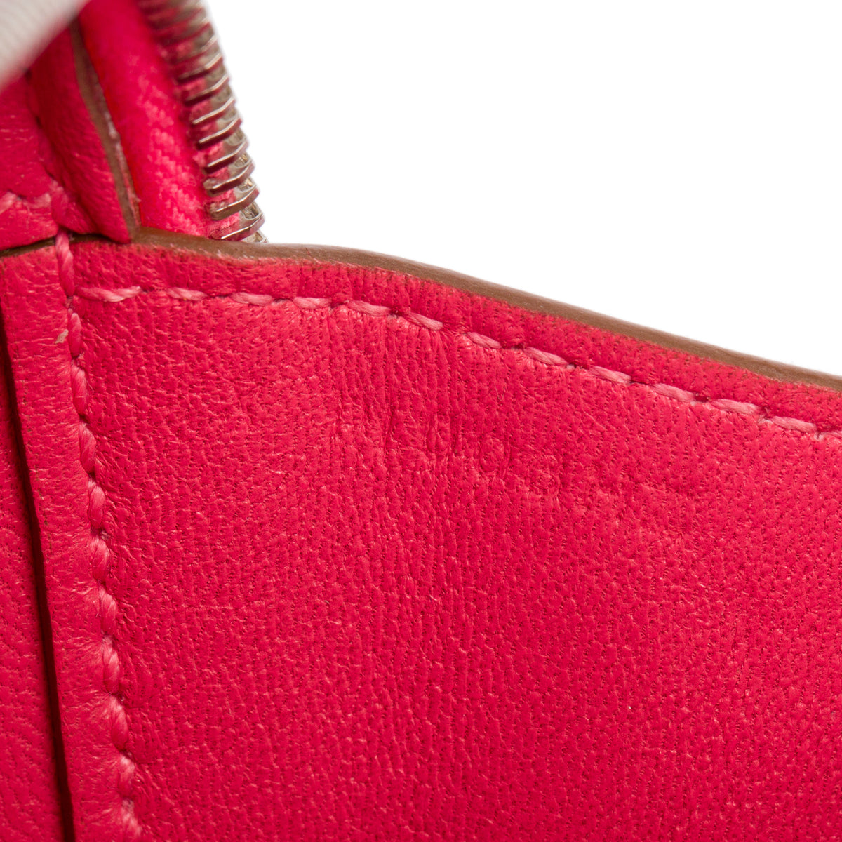 Hermes Rose Lipstick Tadelakt Mini Pochette Maxibox w/ Box