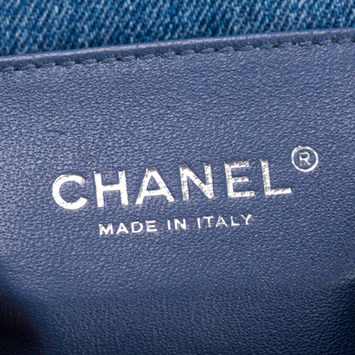 Chanel Blue Quilted Denim Medium Boy Bag w/ Box