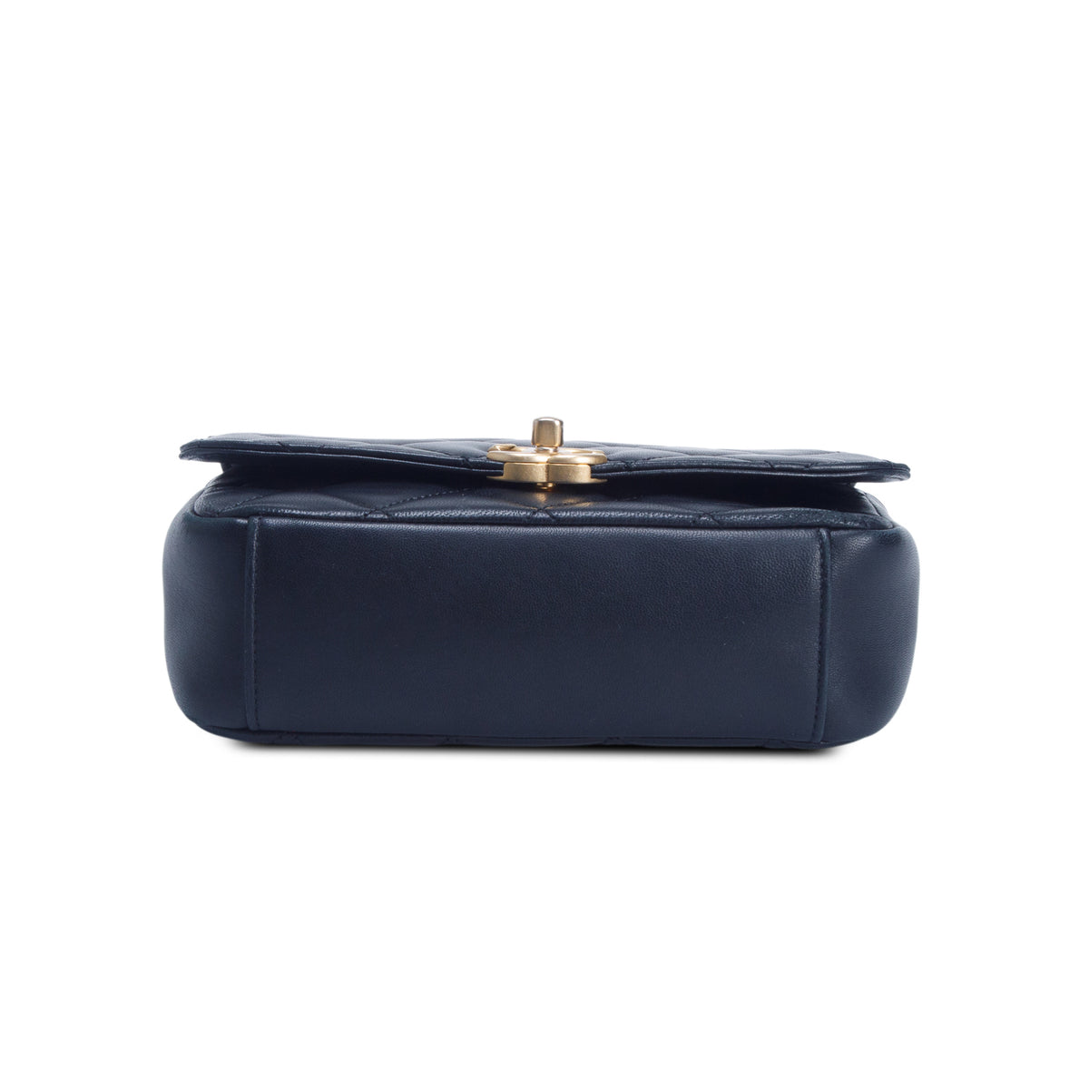Chanel 2020 Black Lambskin Quilted CC Coin Flap Bag w/ Authenticity Card