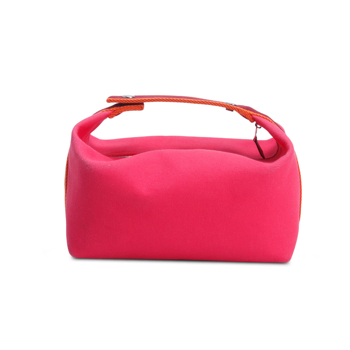Hermes Hibiscus Canvas Large Bride-A-Brac Pouch