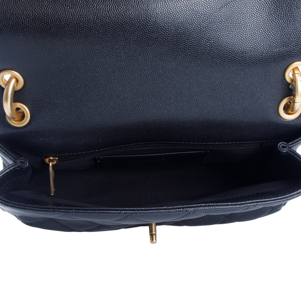 Chanel Black Quilted Caviar Funky Match Medium Flap