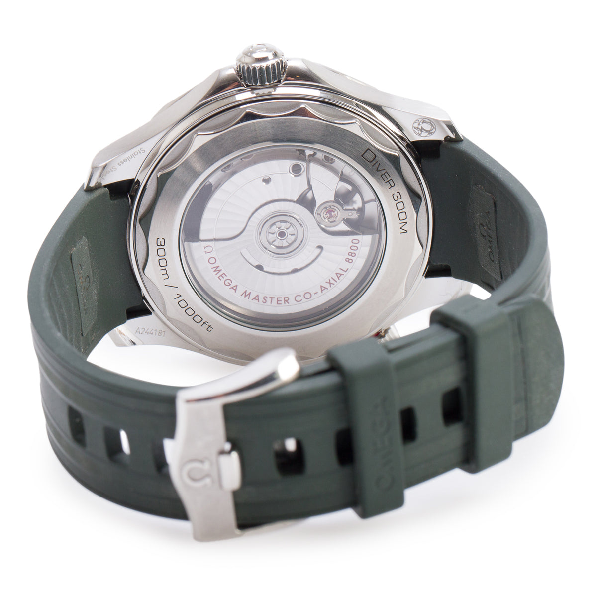 Omega 2024 Stainless Steel Seamaster Diver 300M Co-Axial Master Chronometer 42 MM Automatic Watch Green Dial w/ Box & Papers